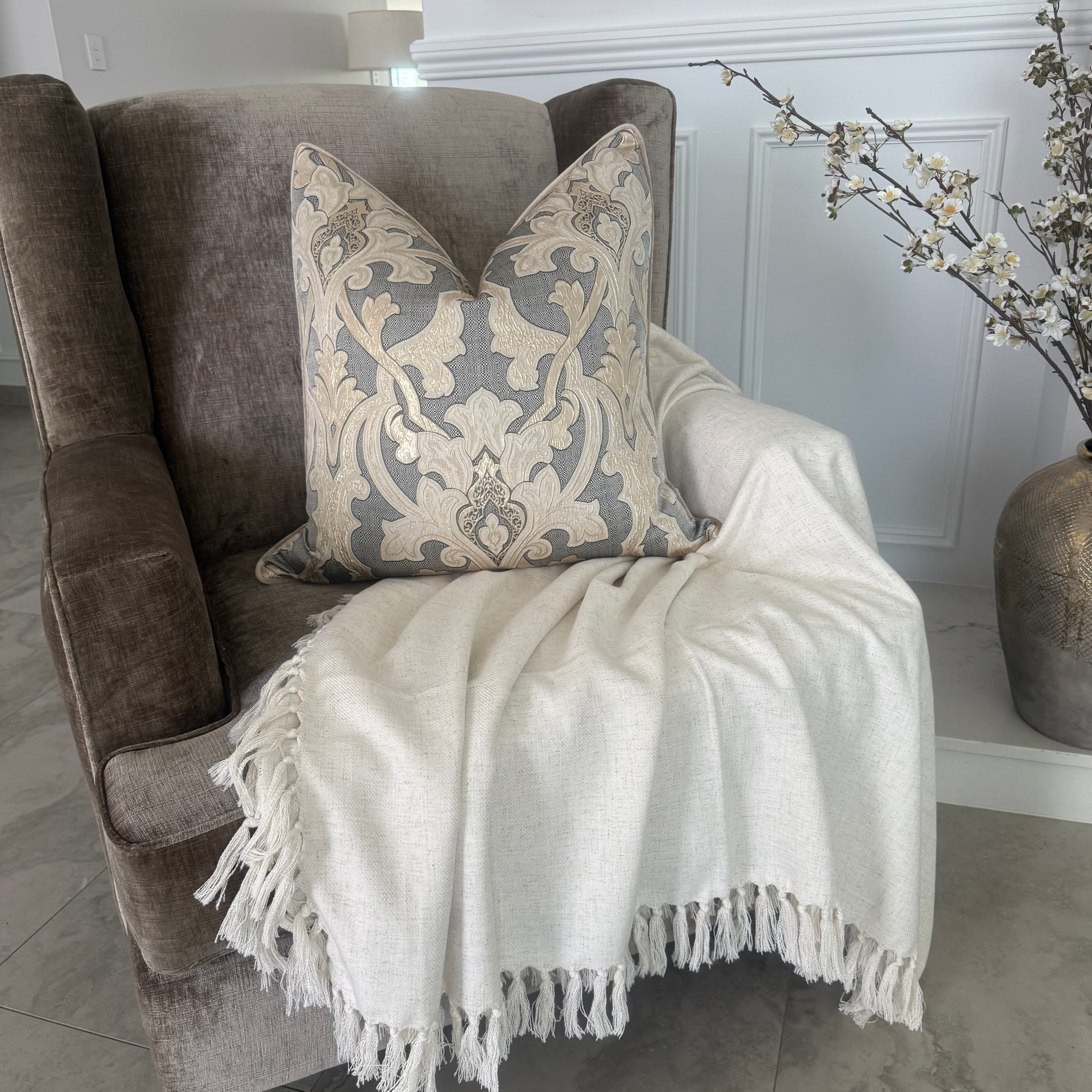 Natural blend Throw Luscious Homewares