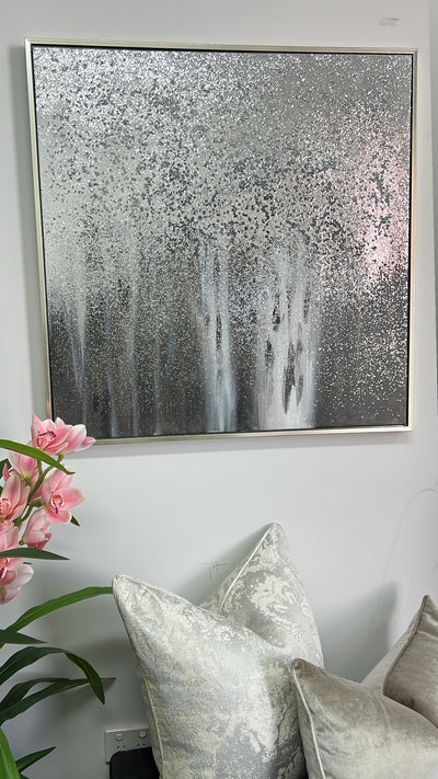 Cosmic spark silver Wall art frame - Luscious Homewares