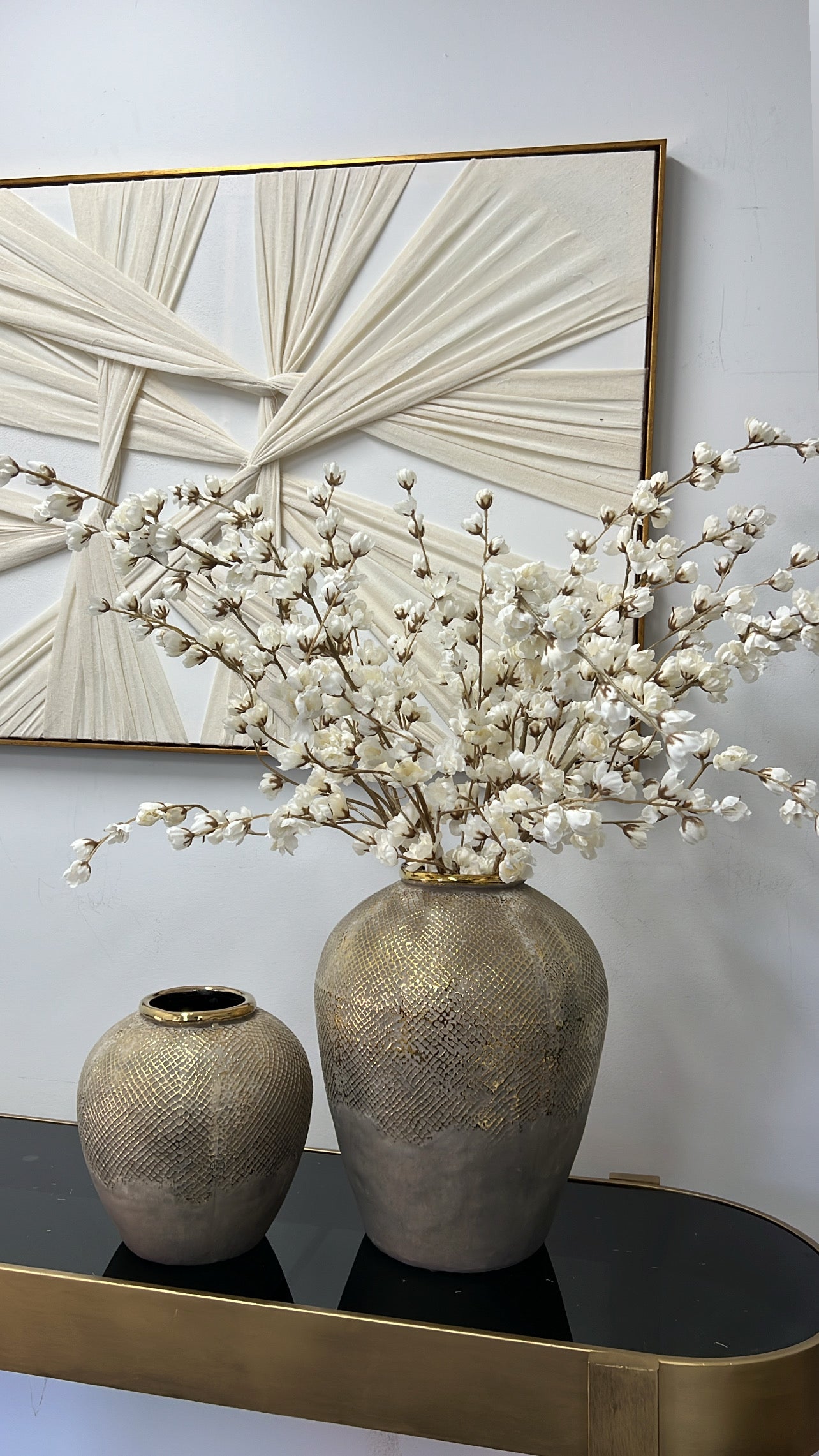 Luxe Mesh gold vase - Luscious Homewares
