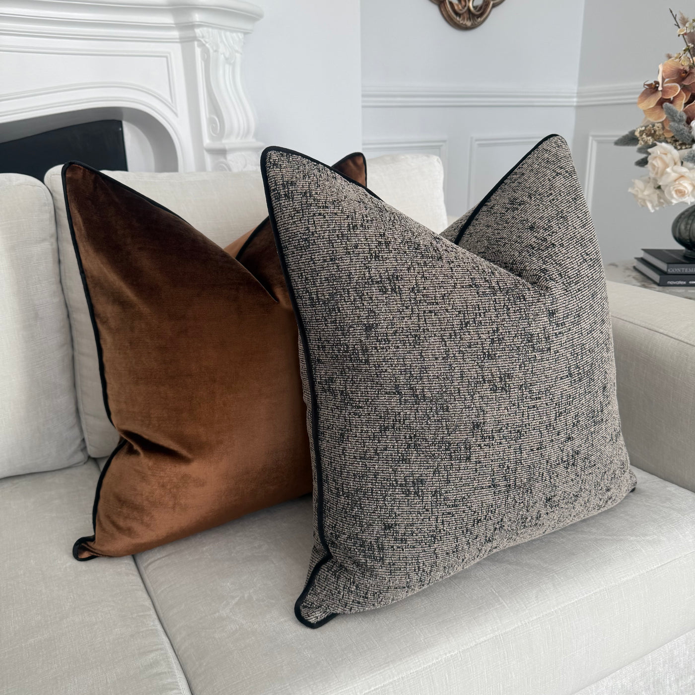 Royal luxe caramel cushion