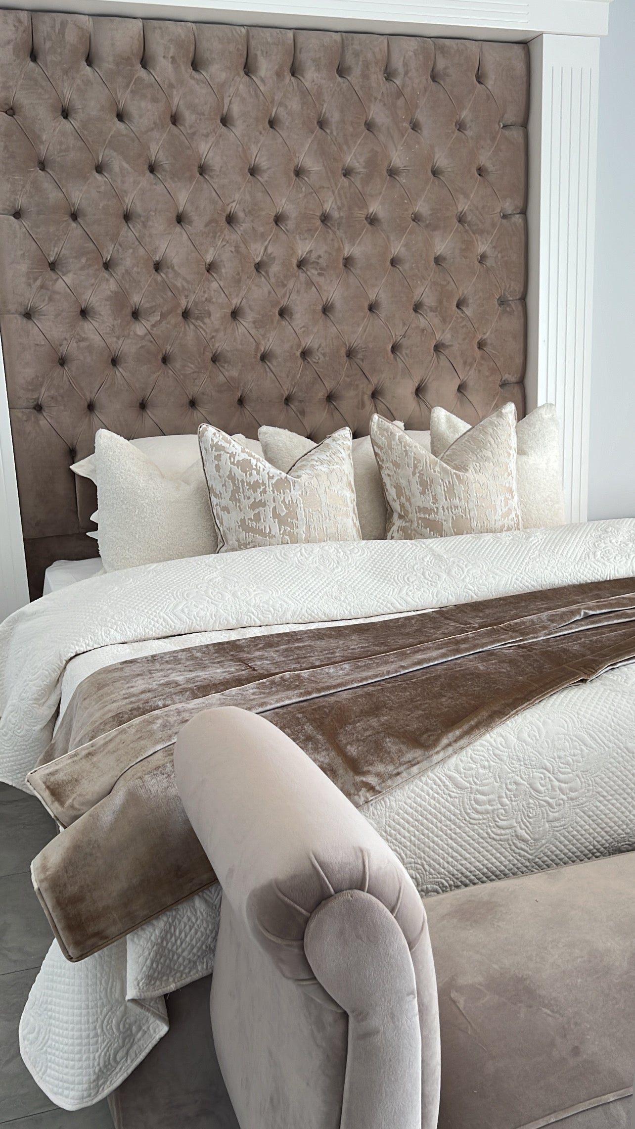De luxe latte throw 140x220cm