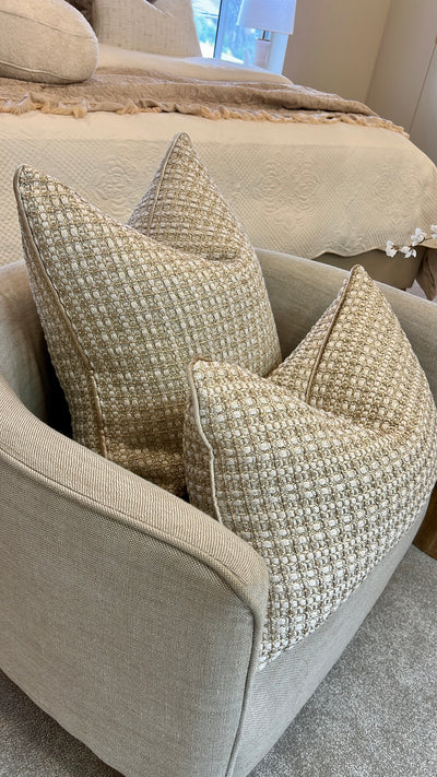 Ayala shimmer Cushion - Luscious Homewares