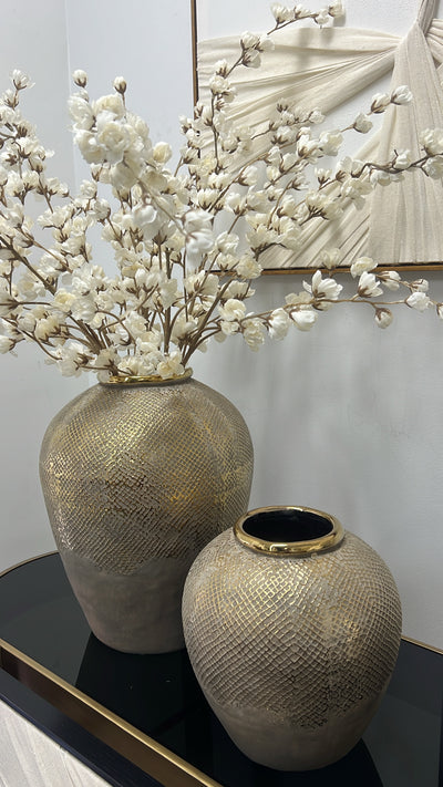 Luxe Mesh gold vase - Luscious Homewares