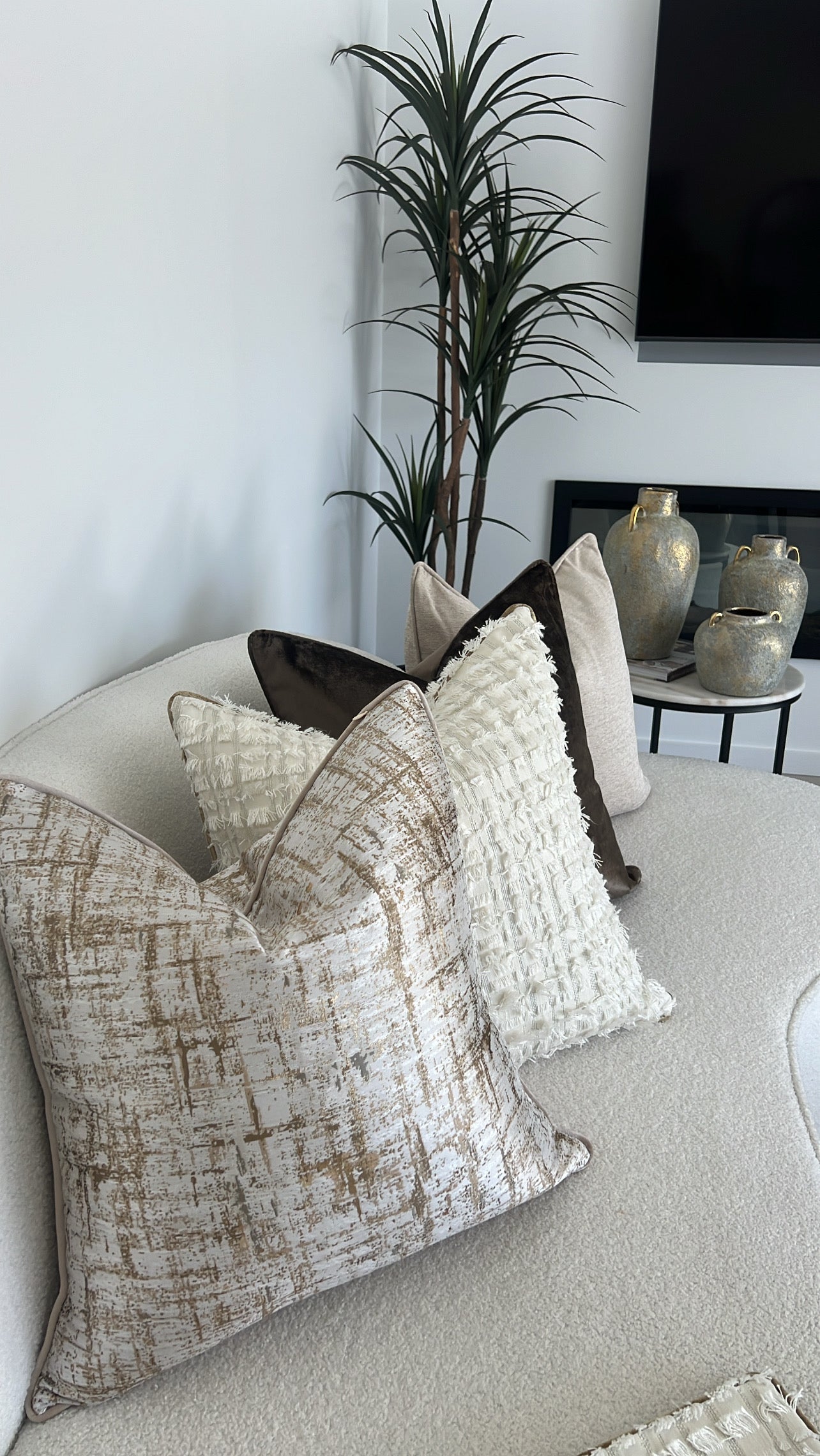 Precious nude cushion - Luscious Homewares