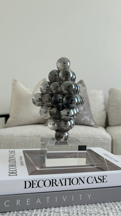 Crystal sphere sculpture - Luscious Homewares