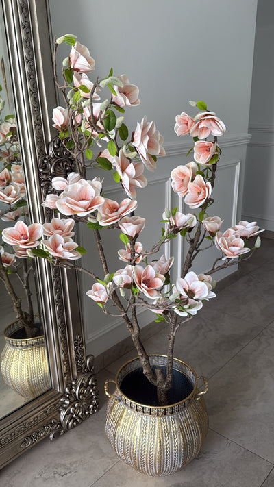 Magnolia artificial plant tree / gold pot