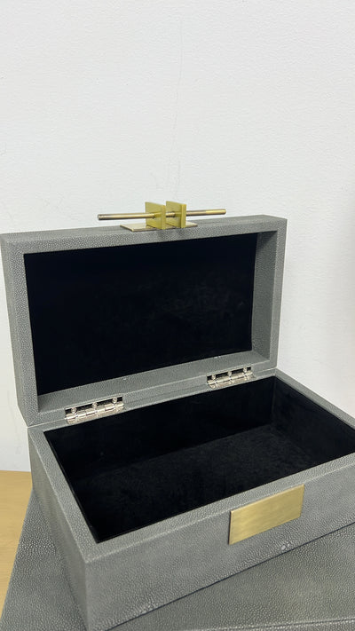 Infinity grey decorative box - Luscious Homewares