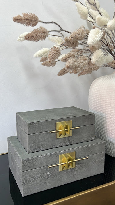 Infinity grey decorative box - Luscious Homewares