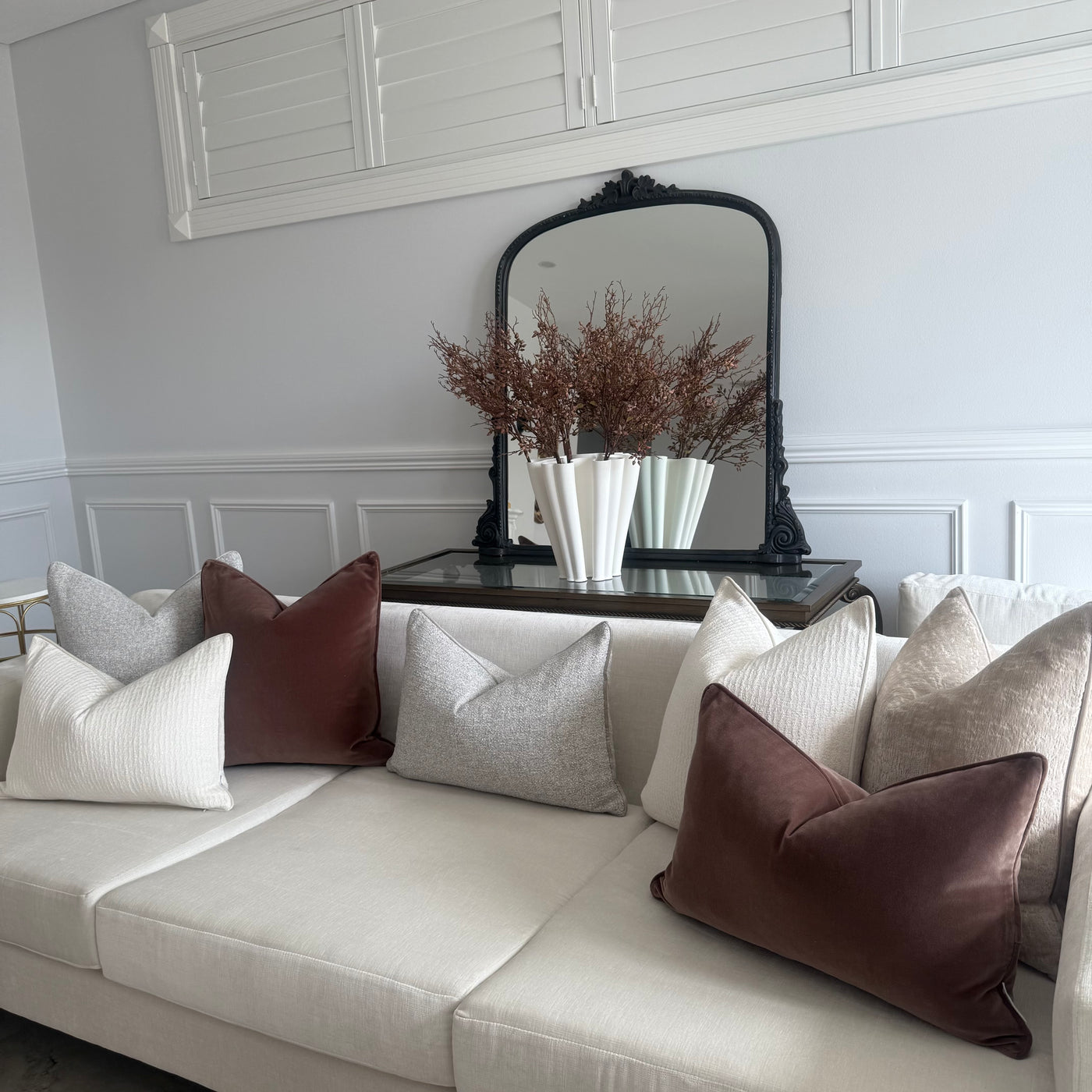 Bianca off white cushion