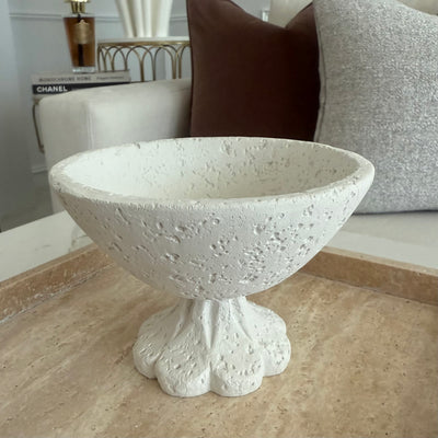 Petite Stone footed bowl - Luscious Homewares