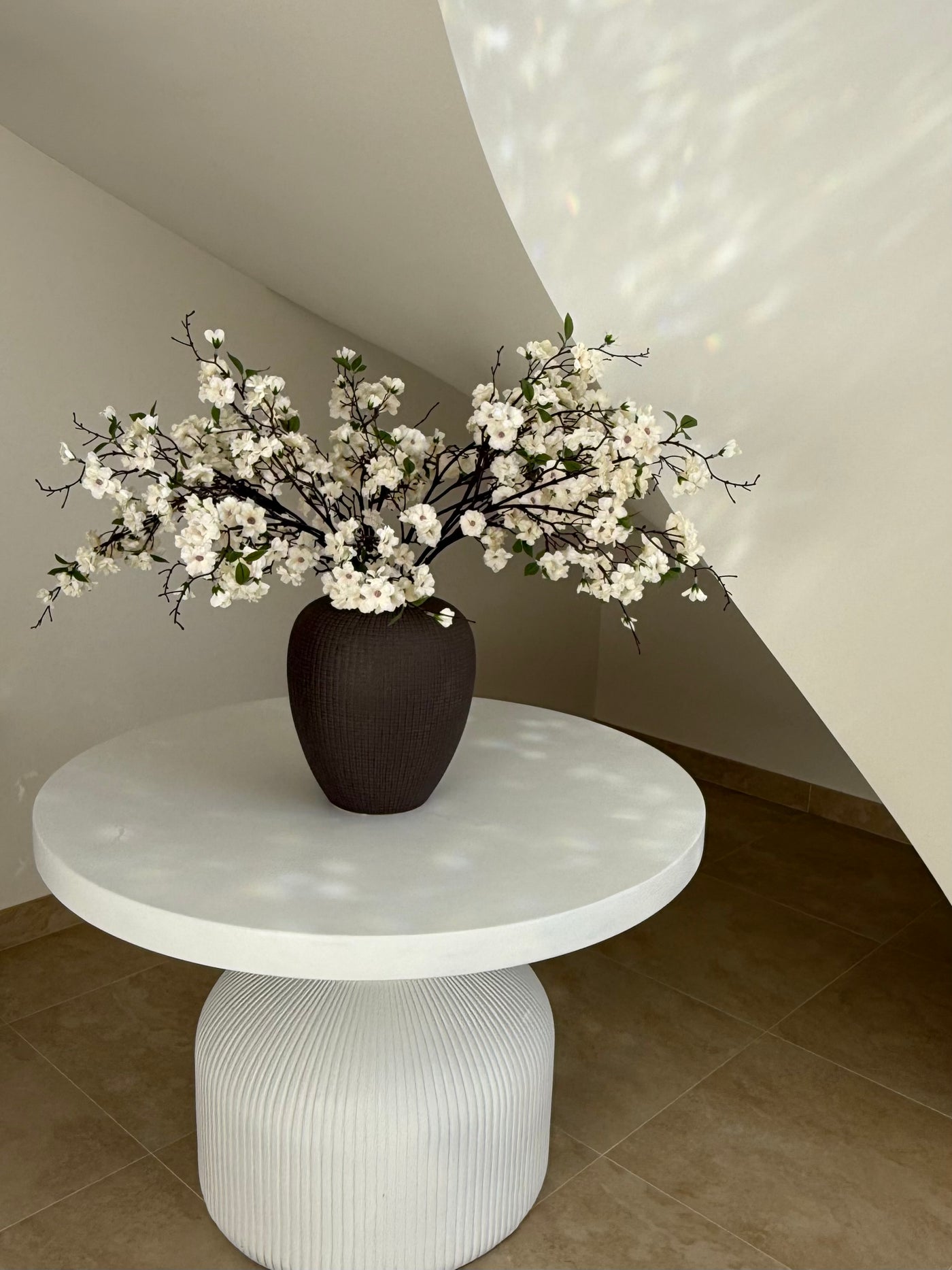 Kalena brown hand made ceramic vase - Luscious Homewares