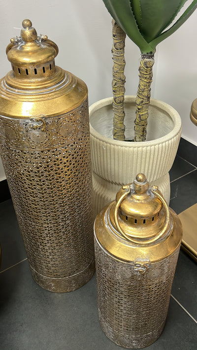 Morrocan Rustic gold Lantern - Luscious Homewares