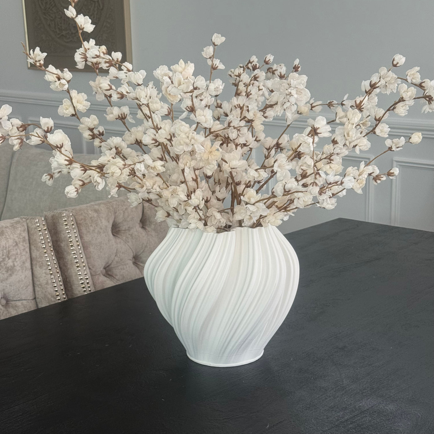 Cream Cherry blossom 110 cm stem