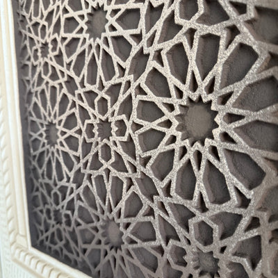 Moroccan style wall frame stone effect