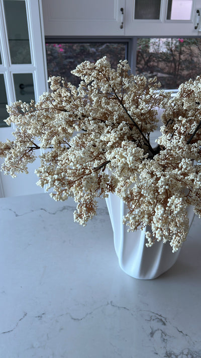 Artificial Dried bubble stem, available in 2 colours
