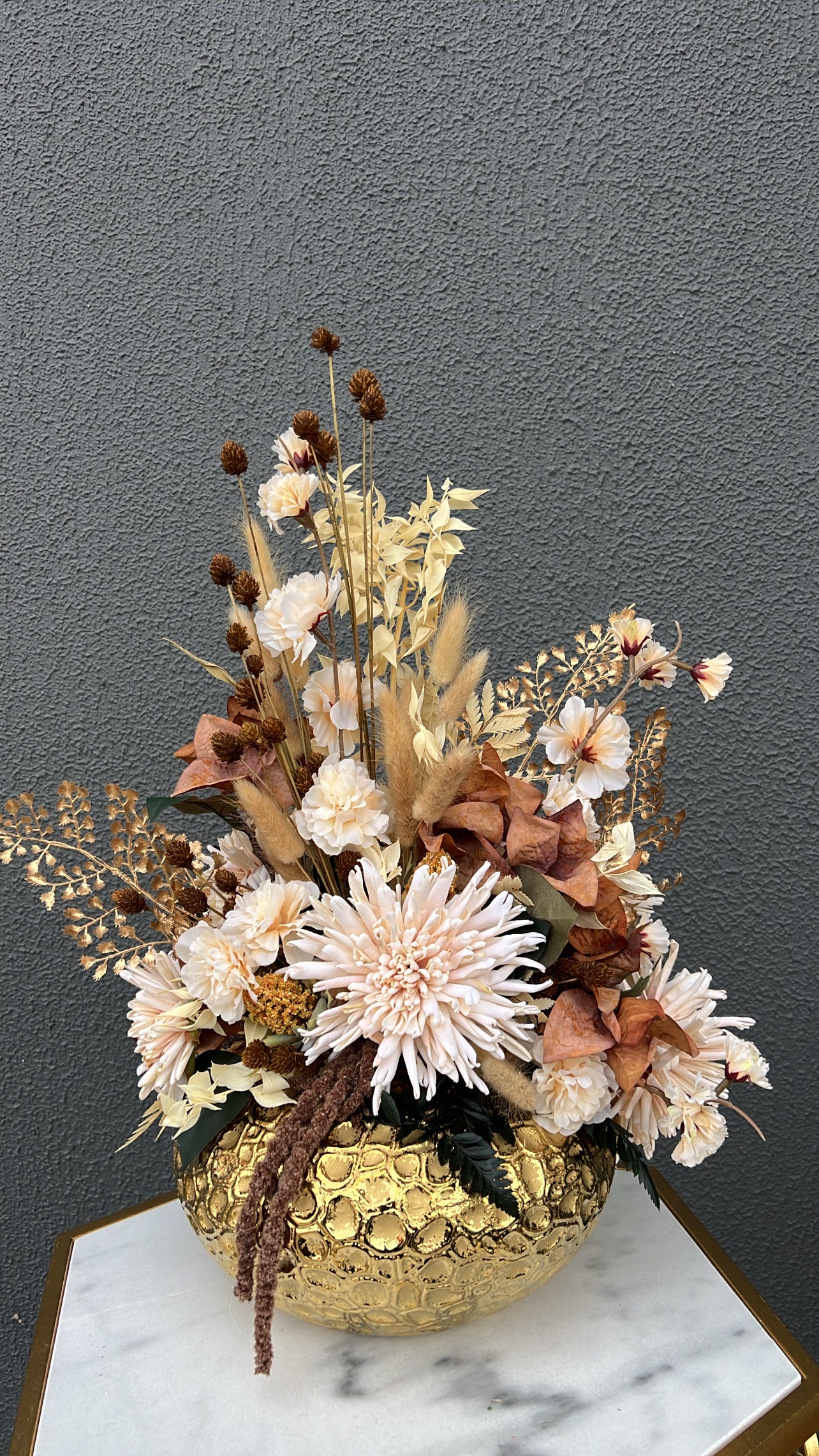Gentle touch floral arrangement - Luscious Homewares