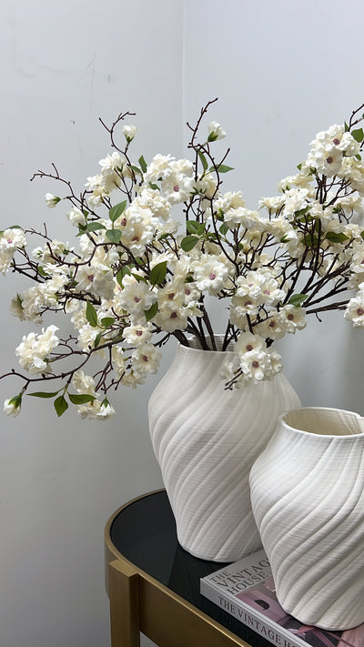 Cream floral Cherry blossom 110 cm stem - Luscious Homewares