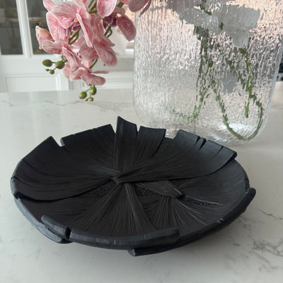 Petal black Decorative bowl / platter