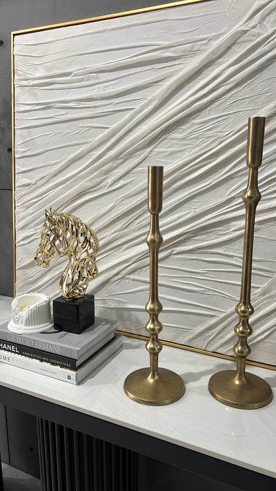 Golden Horse statue sculpture - Luscious Homewares