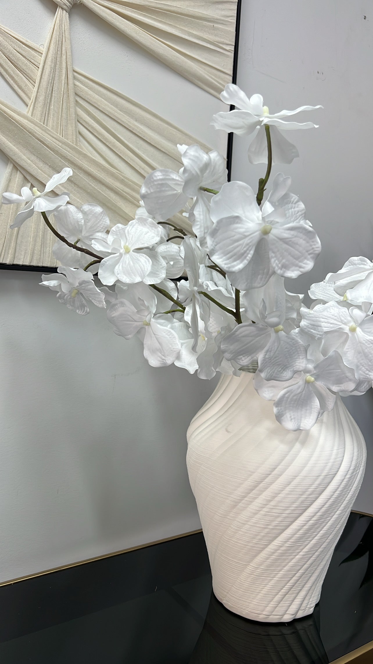 Angelican real touch white orchid 95 cm stem - Luscious Homewares
