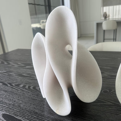 Wave white sculpture