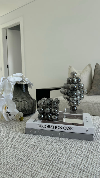 Crystal sphere sculpture - Luscious Homewares