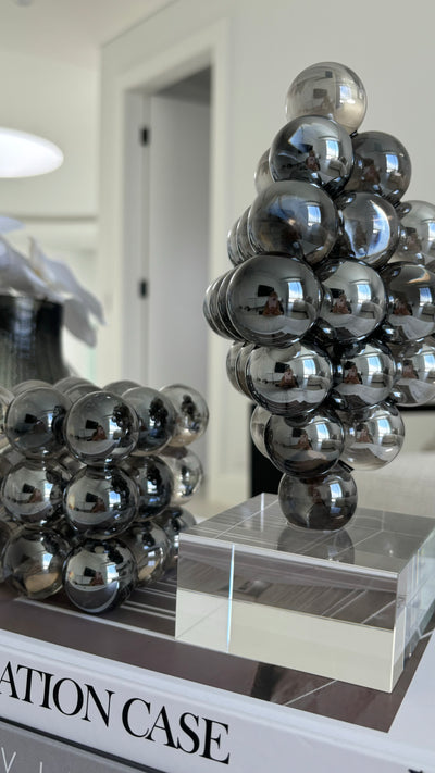 Crystal sphere sculpture - Luscious Homewares