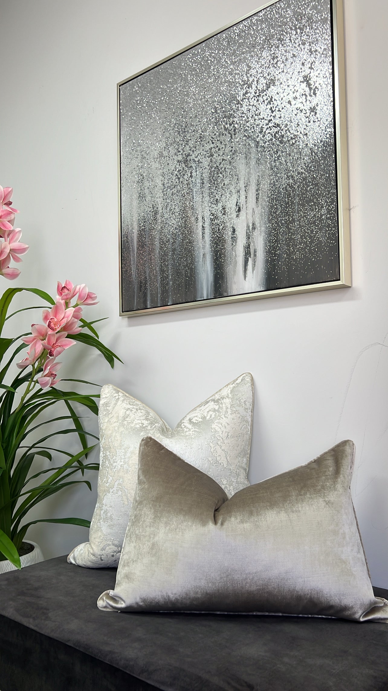 Cosmic spark silver Wall art frame - Luscious Homewares