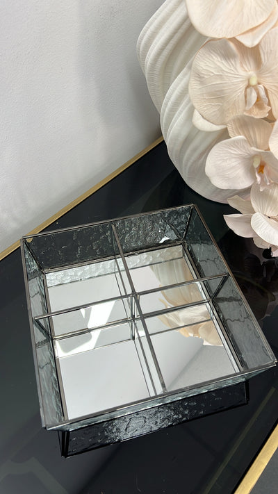 Naya black compartment box / serving - Luscious Homewares