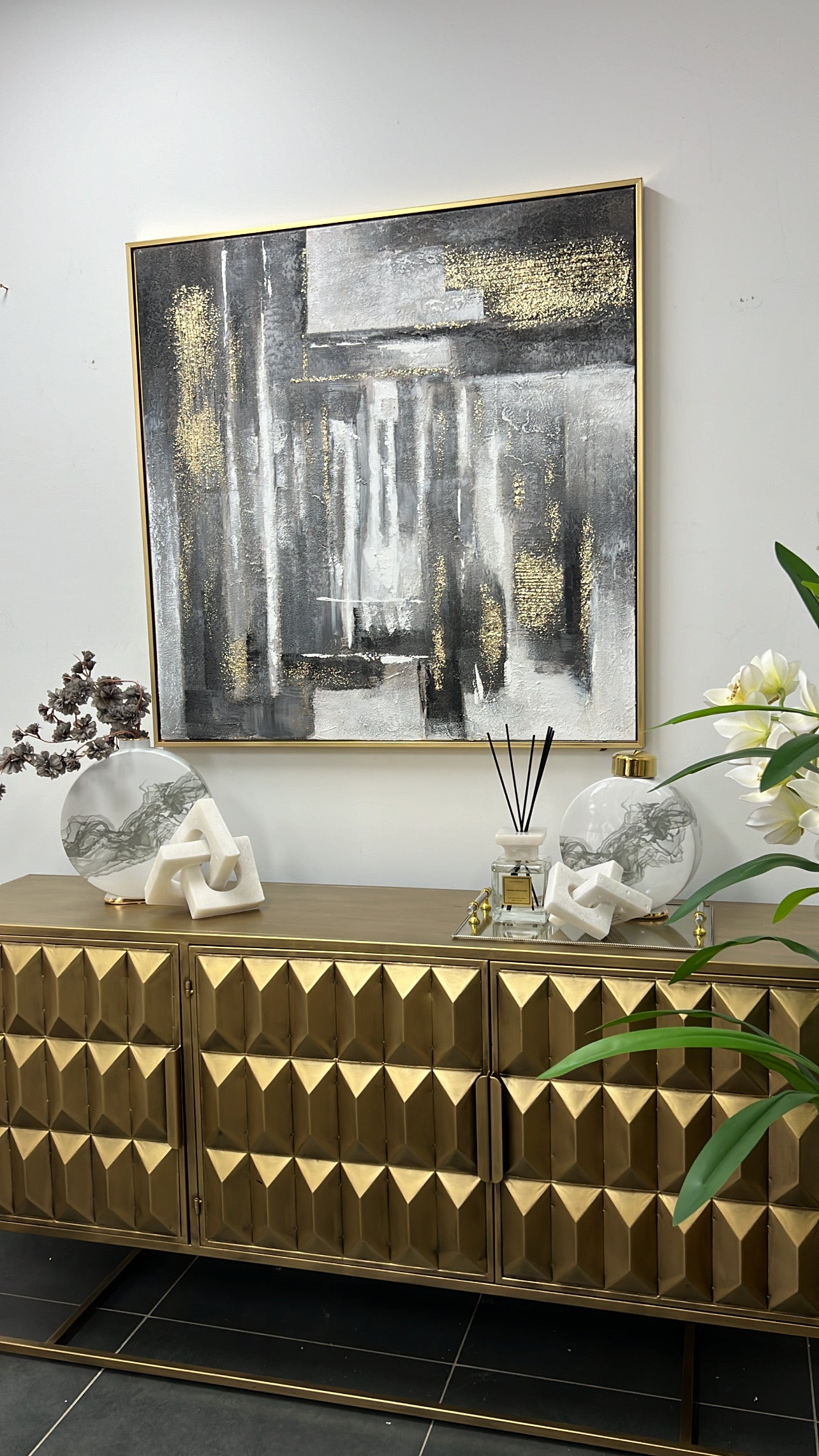 Silver rim glass tray rectangle - Luscious Homewares