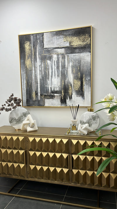 Silver rim glass tray rectangle - Luscious Homewares