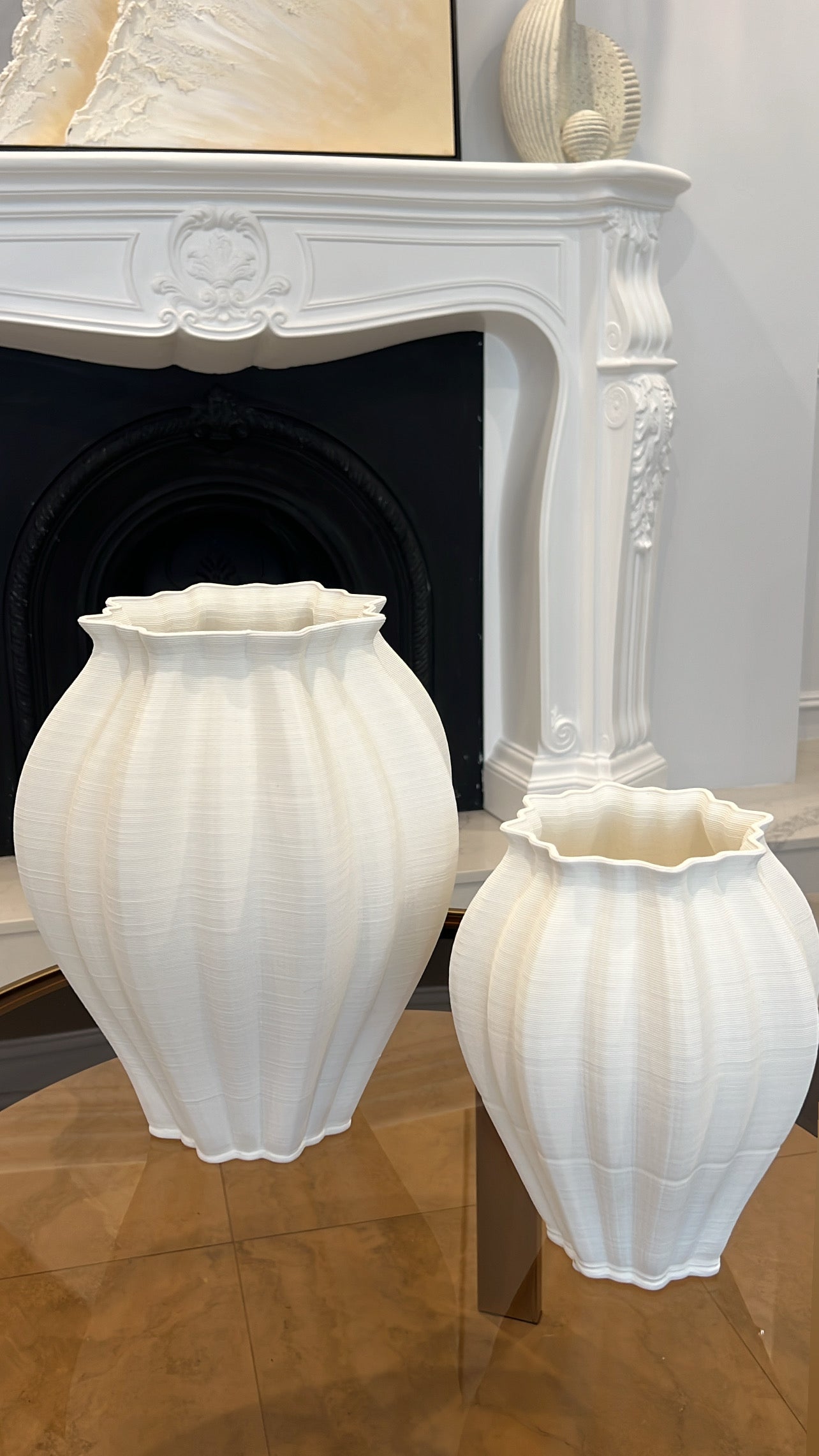 Lujayna ceramic 3d digital vase - Luscious Homewares