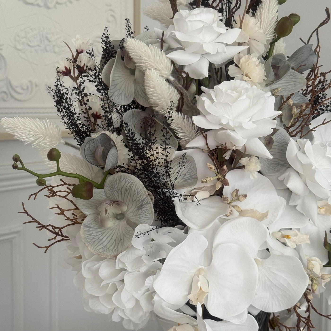 Silver blooms Floral Arrangement