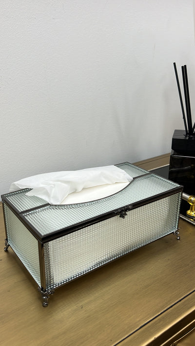 Dior Black tissue box - Luscious Homewares
