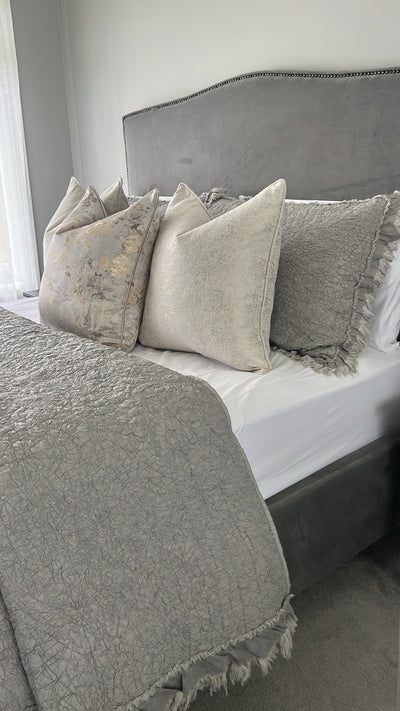 Nuvola gold and duck egg cushion - Luscious Homewares