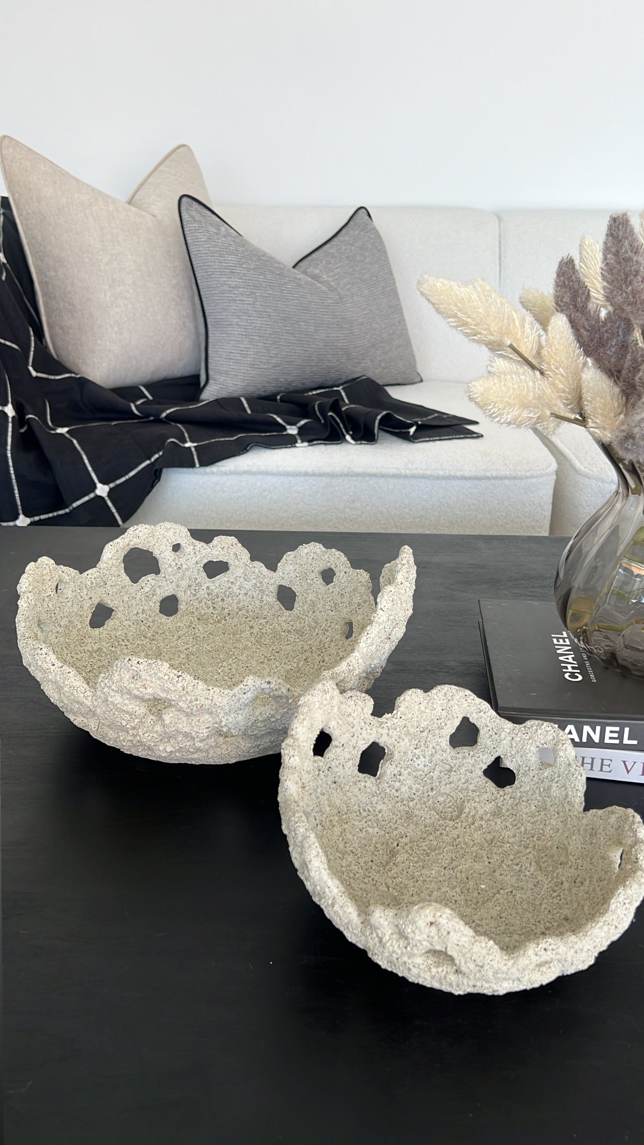 Coral fossil sandstone bowl - Luscious Homewares