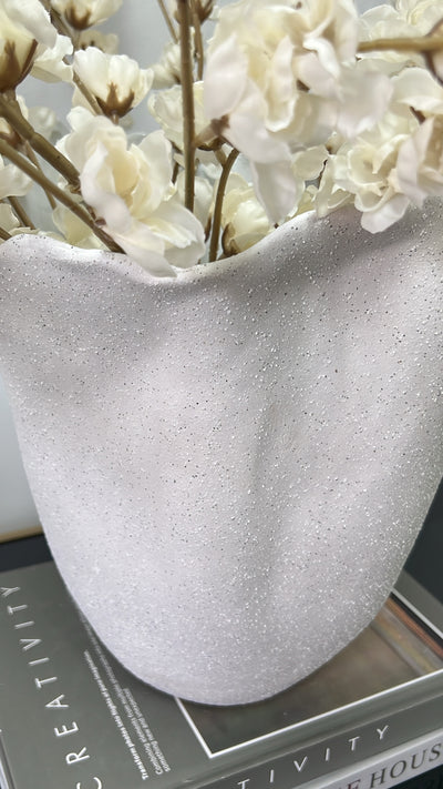 Wave stoneware vase - Luscious Homewares