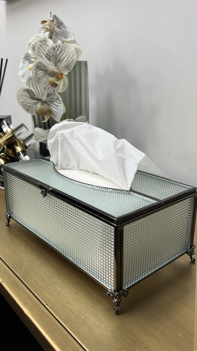 Dior Black tissue box - Luscious Homewares