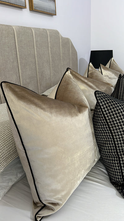 Royal luxe latte cushion - Luscious Homewares