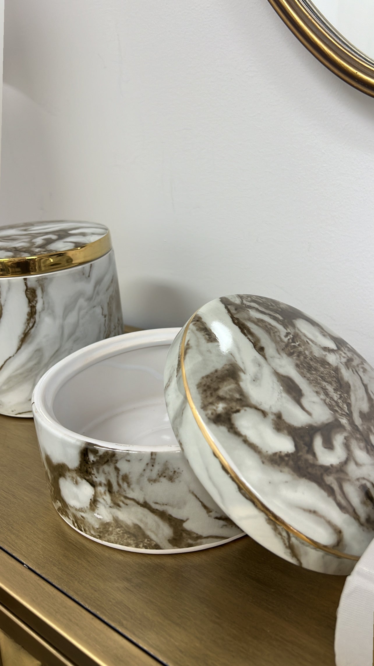 Marble swirl Jar - Luscious Homewares