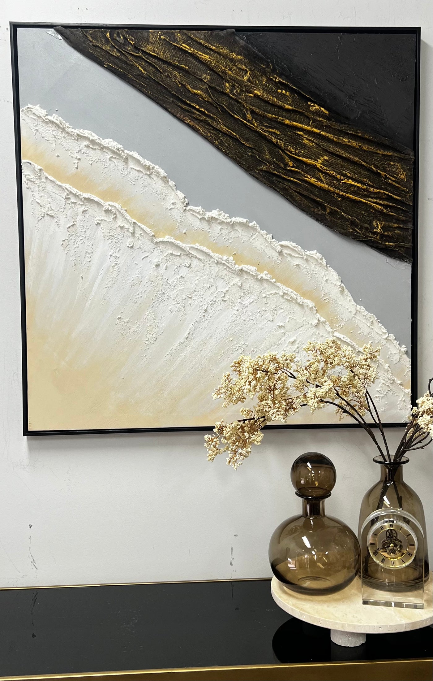 Moonlit Wall art black frame - Luscious Homewares