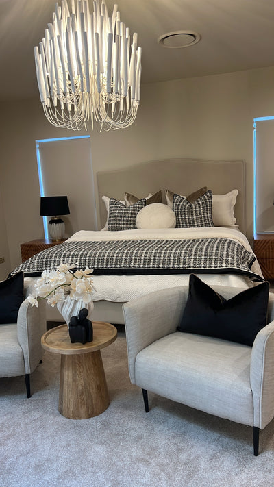 Harmony ivory Coverlet queen / king - Luscious Homewares