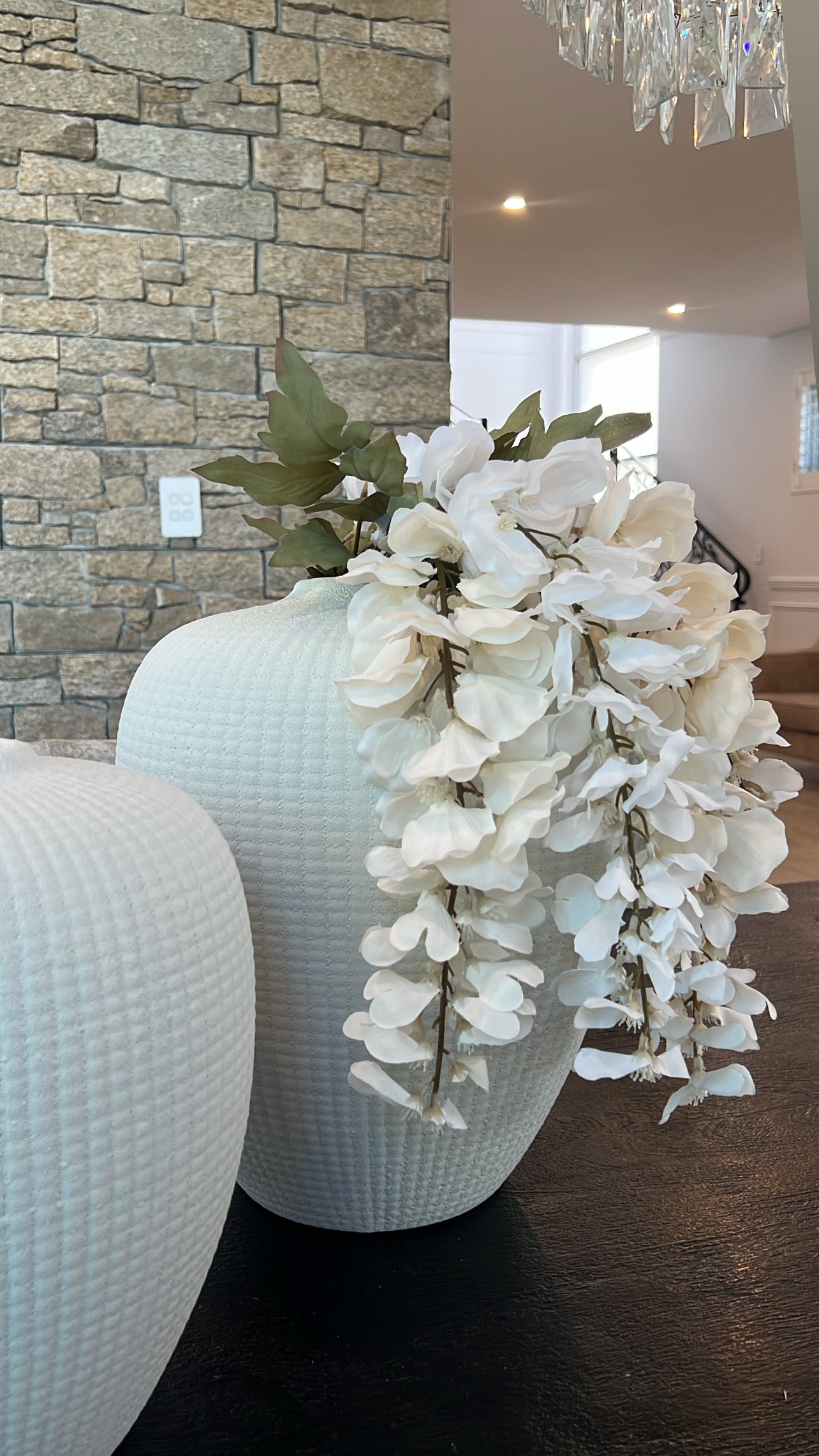 Kalena white handmade ceramic vase - Luscious Homewares