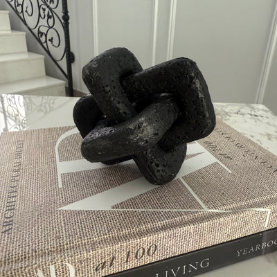 Black granite knot Resin - Luscious Homewares