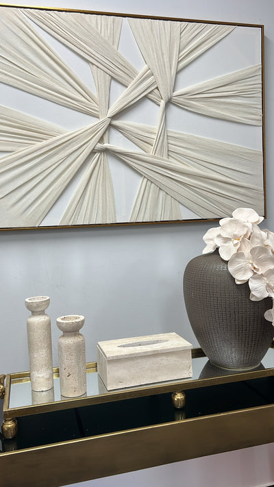 Kalena brown hand made ceramic vase - Luscious Homewares