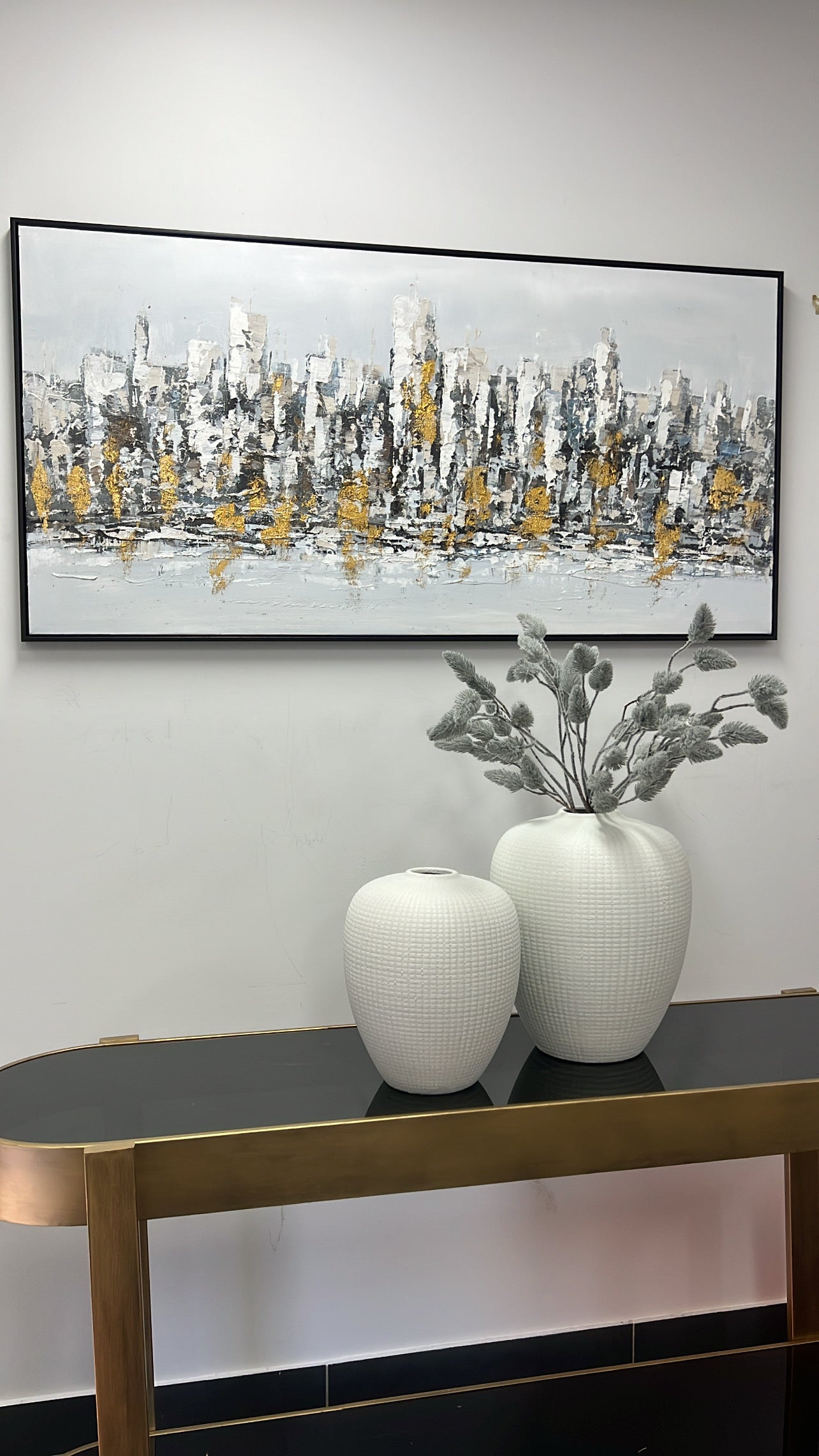 Metropolis wall art black frame - Luscious Homewares