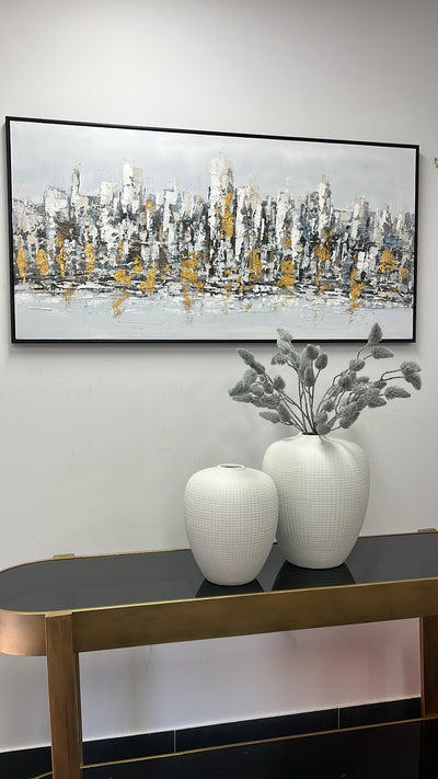 Metropolis wall art black frame - Luscious Homewares