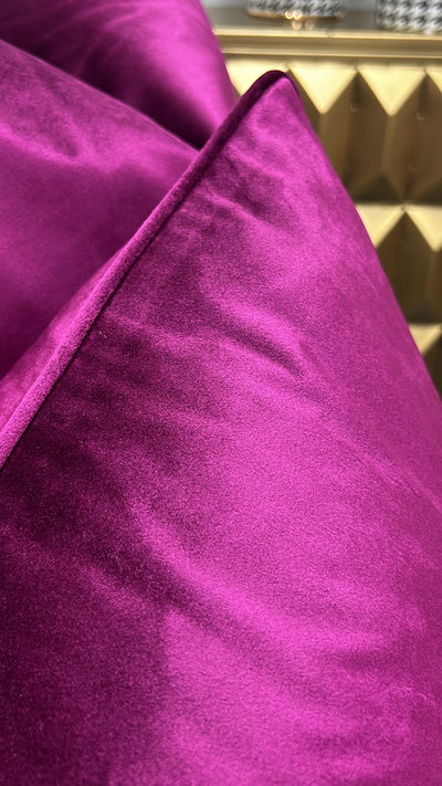 Luxe fuchsia pink cushion - Luscious Homewares