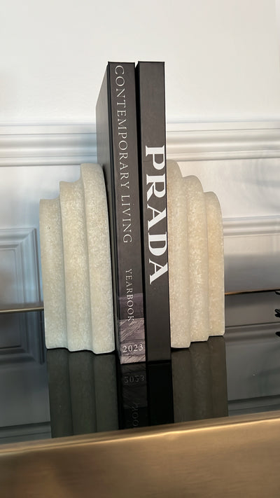 Marble effect Bookends - Luscious Homewares