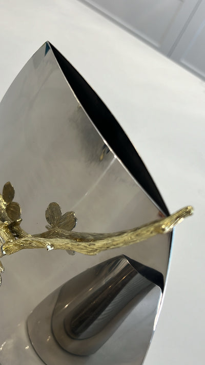 Gold Petal stainless steel vase - Luscious Homewares